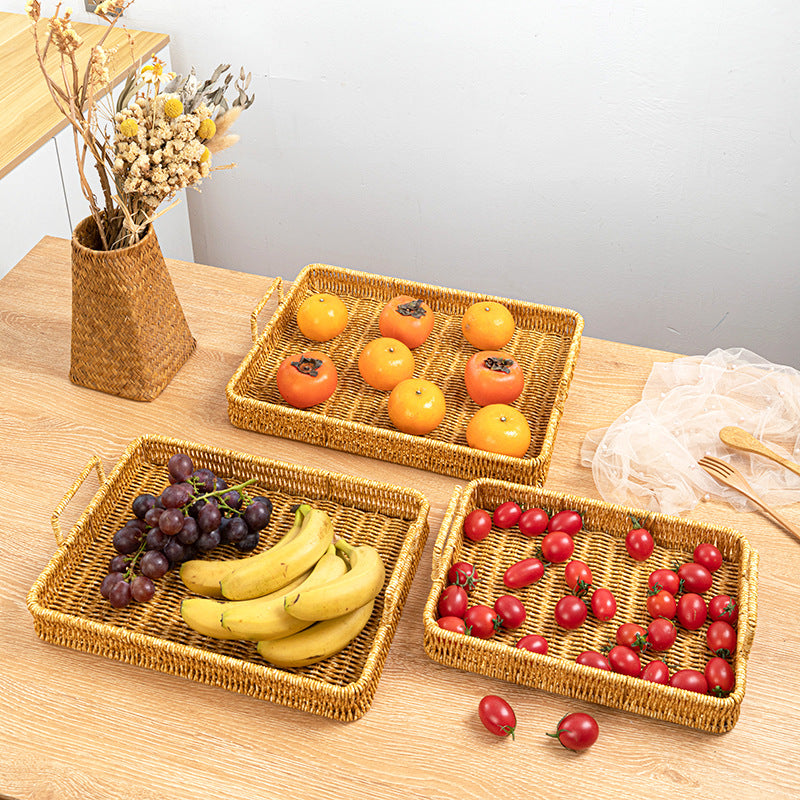 Handcrafted Woven Serving Tray Kalsten