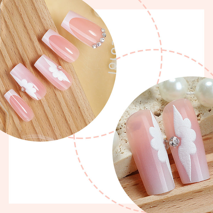 Floral Decorative Press-On Nails Kalsten
