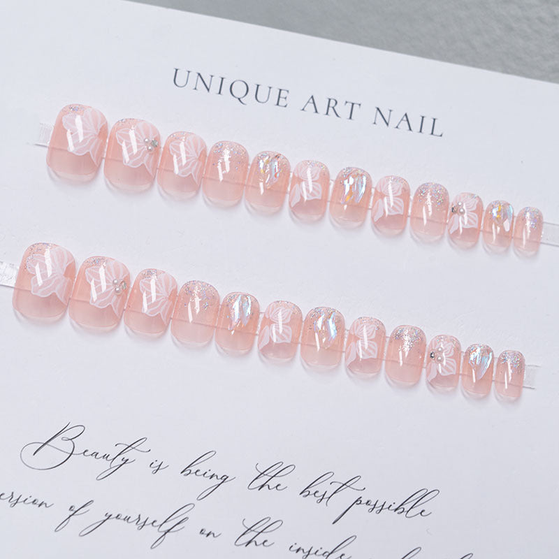 Floral Acrylic Nail Art