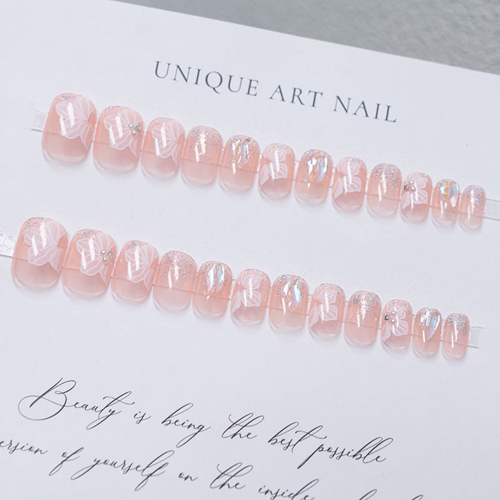 Floral Acrylic Nail Art