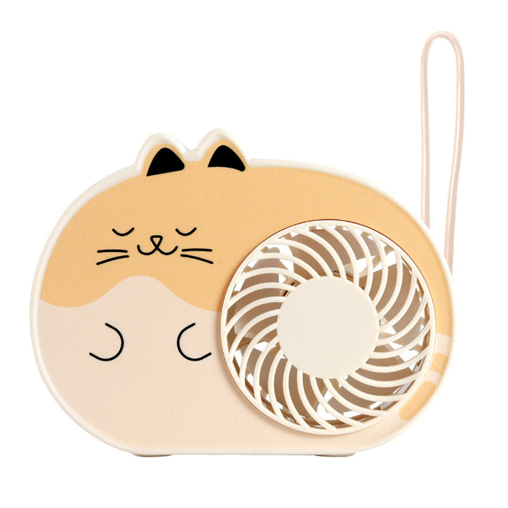 Women Portable Cat Mini Fan Kalsten