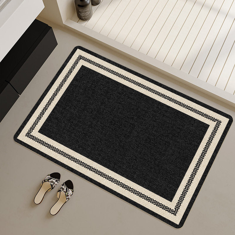 Stylish Geometric Patterned Bath Runner Kalsten