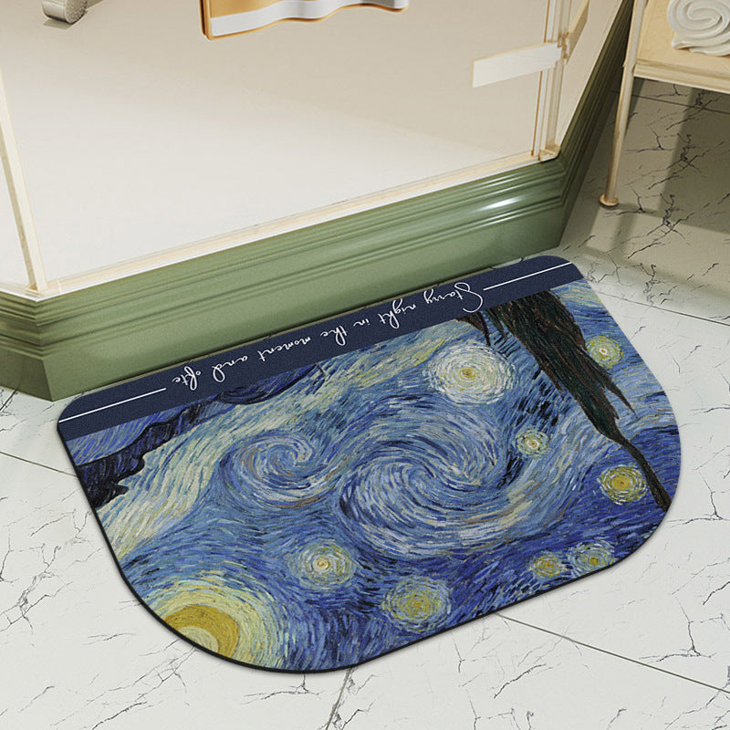 Artistic Shower Floor Mat