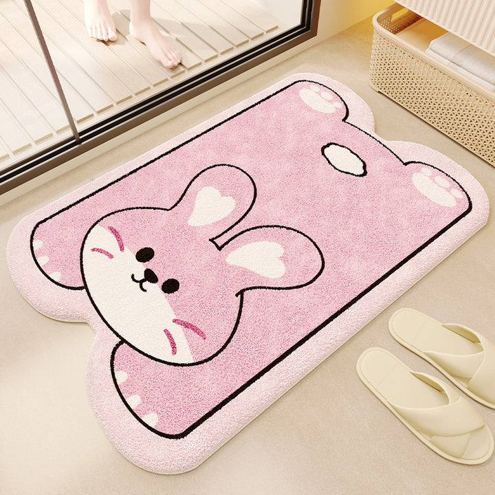 Cat-Themed Plush Bath Mat Kalsten