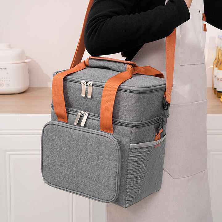 Insulated Dual-Compartment Lunch Cooler Kalsten
