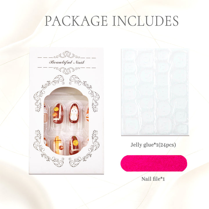Decorative Themed Press-On Nail Set