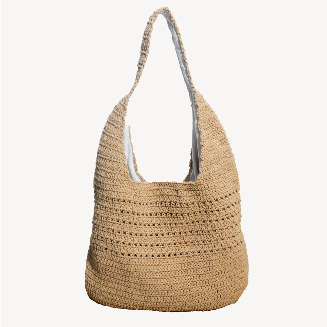 Handmade macrame shoulder bag with ergonomic shoulder strap Kalsten