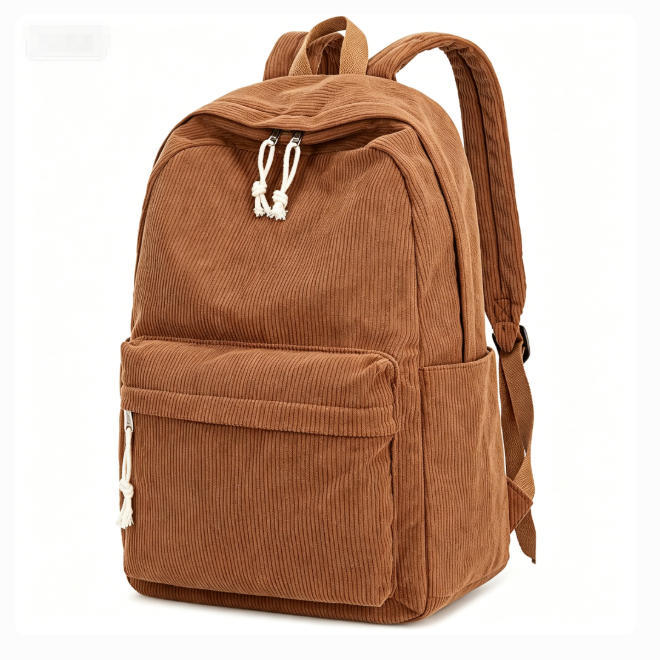 Stylish Corduroy Backpack Kalsten