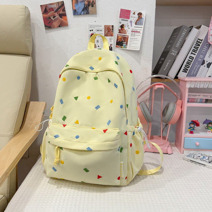 Stylish Multi-Color Polka Dot Backpack Kalsten