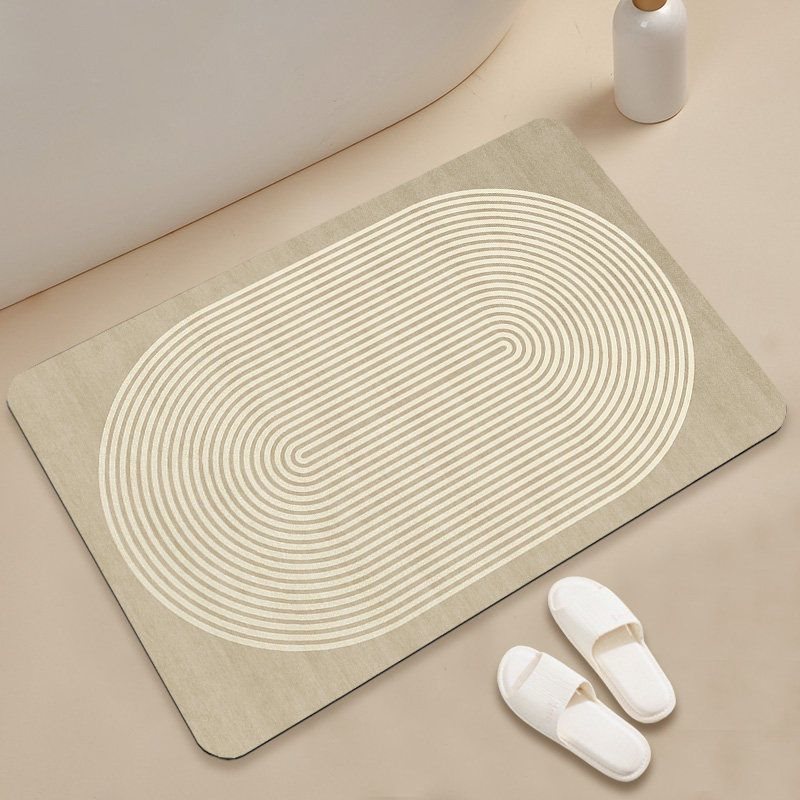 Abstract Geometric Pattern Bath Mat