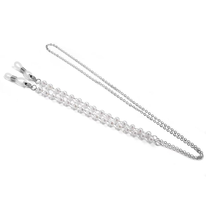 Pearl-Embellished Eyewear Retainer Chain Kalsten