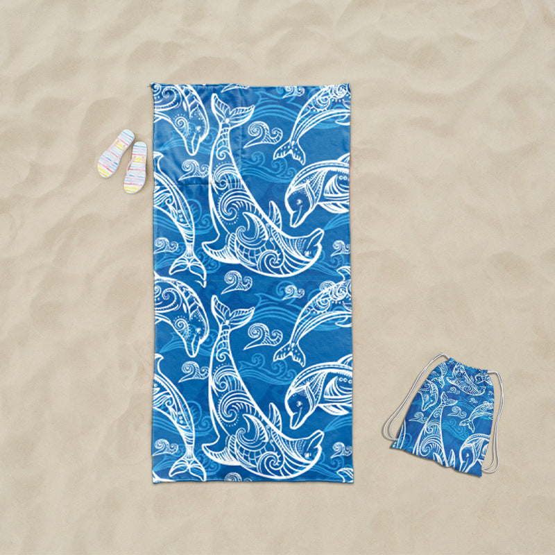 practical beach towel with integrated tote bag design Kalsten