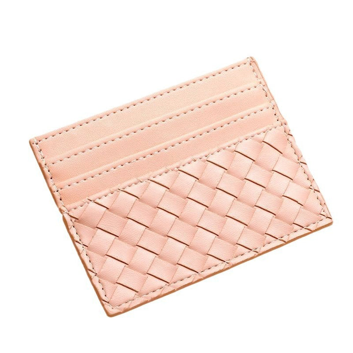 Premium Woven Leather Cardholder Kalsten