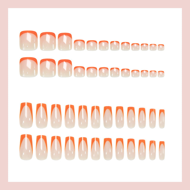 Artificial nail set with modern geometric nail designs Kalsten