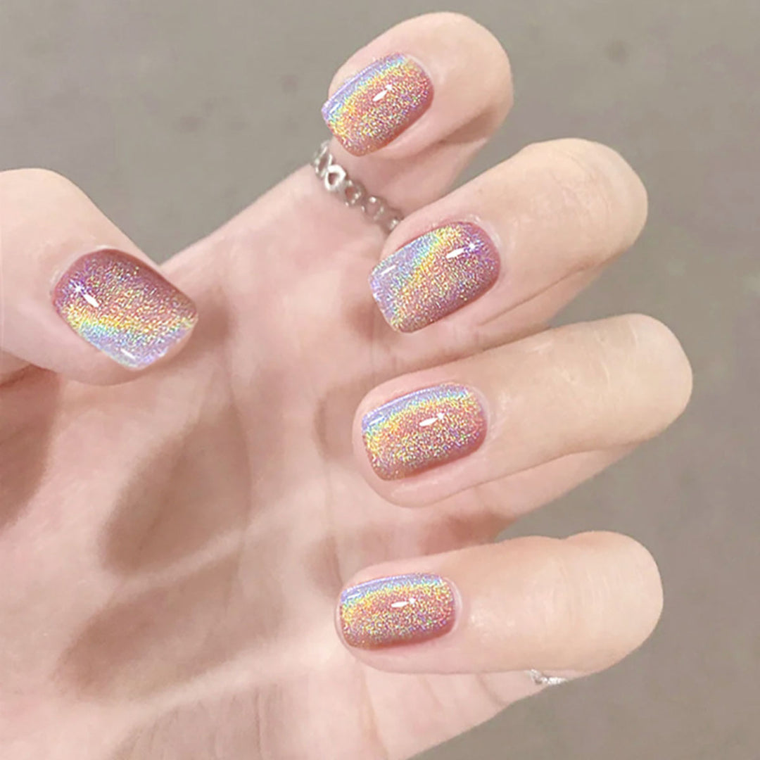 Shimmering Press-On Nail Art Set