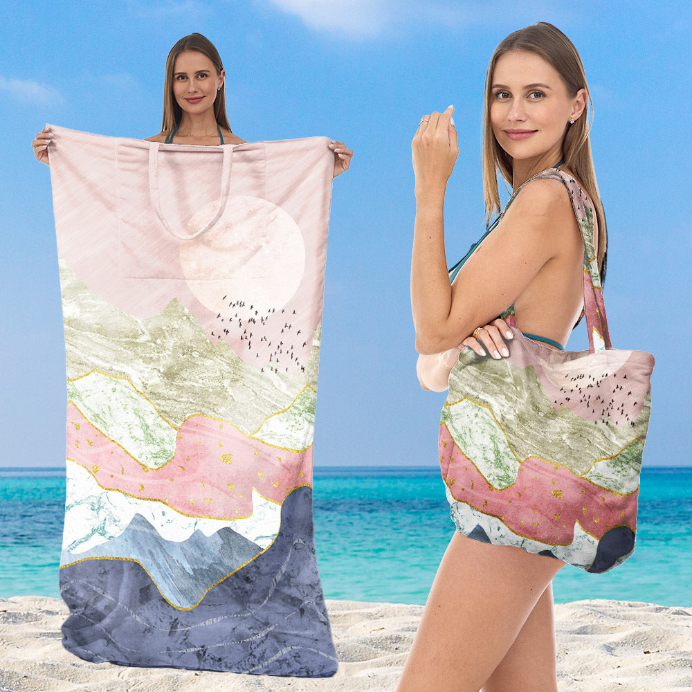 Beach towel with creative sea turtle pattern Kalsten