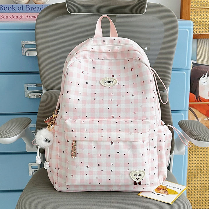 Stylish Checkered Mini Backpack Kalsten