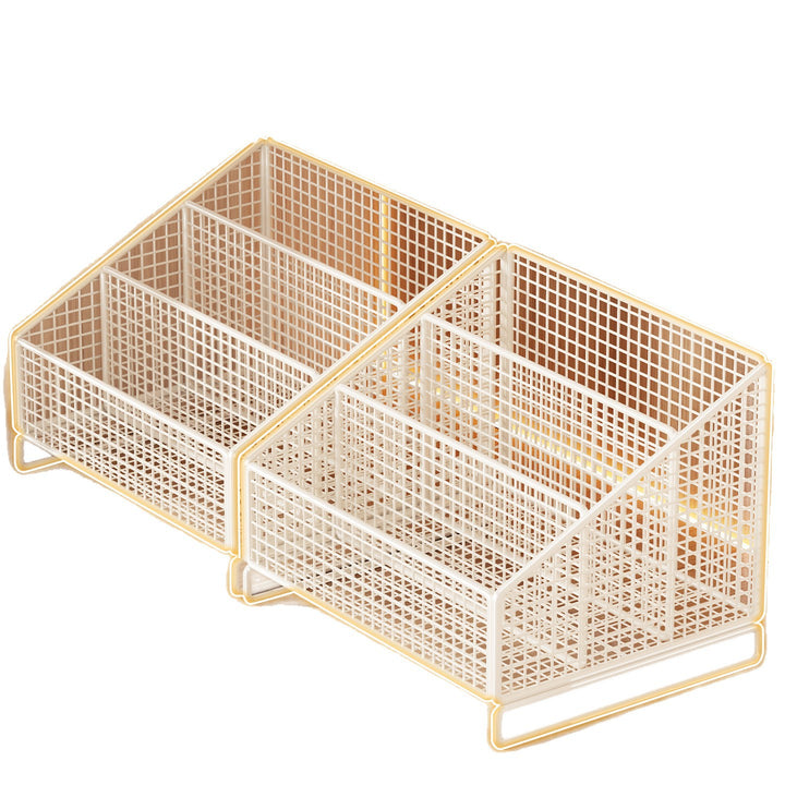 Compact Angled Tri-Level Mesh Slipper and Small Shoe Organizer Bin
