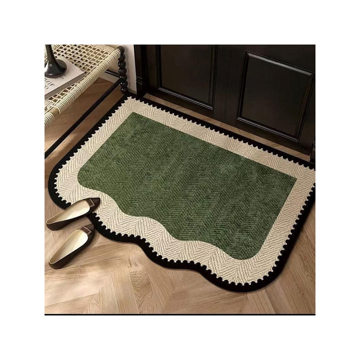 Lace-Edged Decorative Floor Mat Kalsten