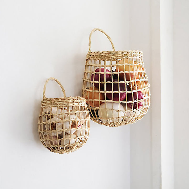 Handwoven Natural Storage Baskets with Handles Kalsten