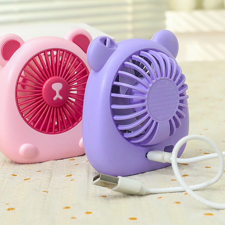 Women Portable Mini Table Fan in Cute Bear Design Kalsten