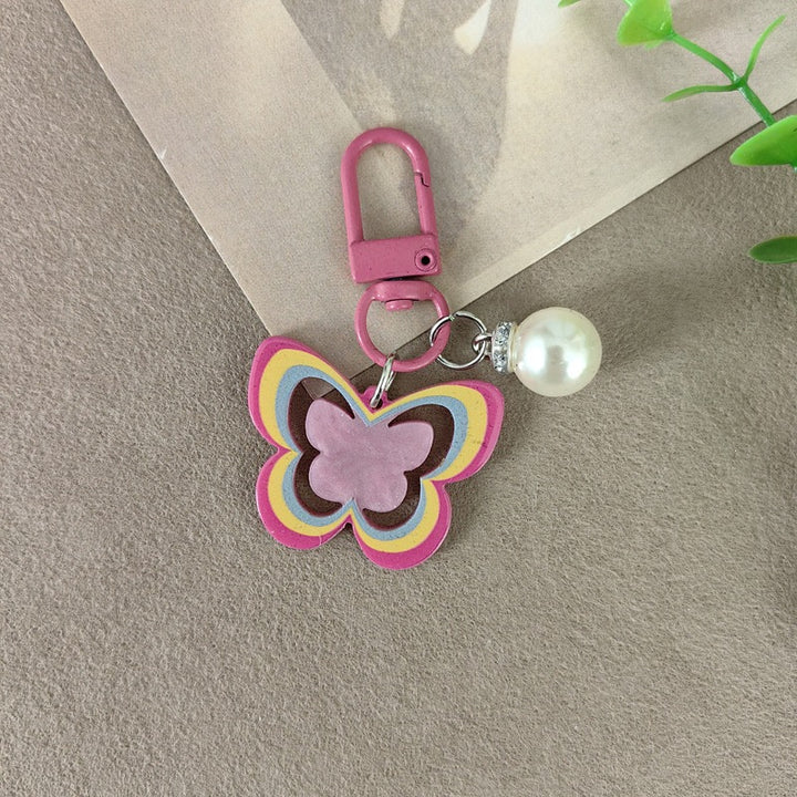 Keychain with butterfly and pearl accent Kalsten