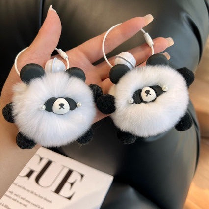 Cute Panda Plush Keychain Set Kalsten