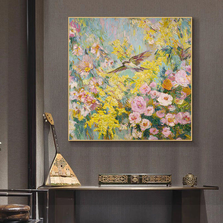 Floral Nature-Inspired Canvas Artwork