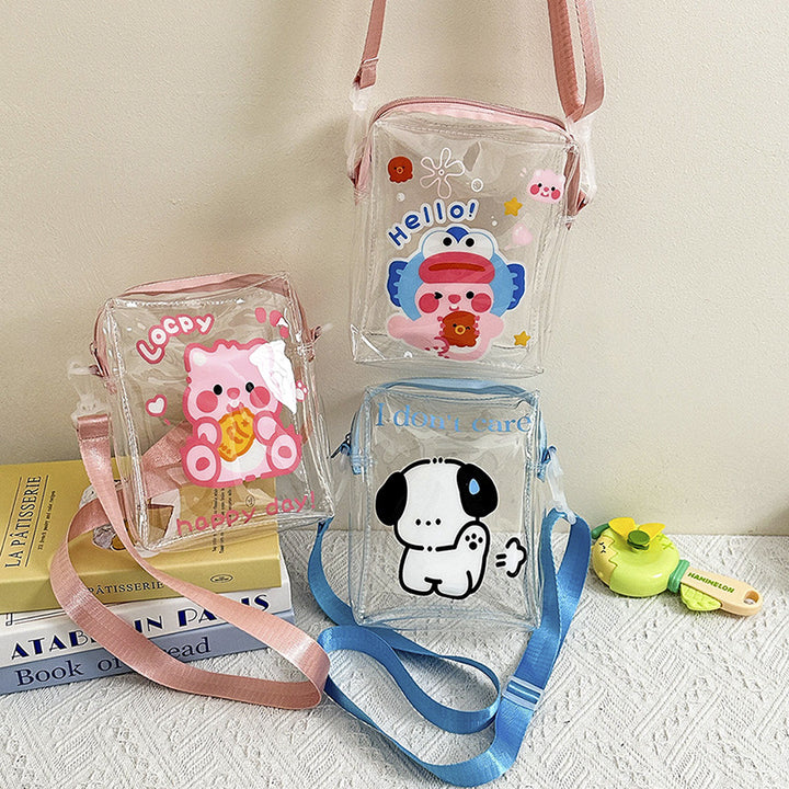 Transparent Cartoon Animal Crossbody Bag
