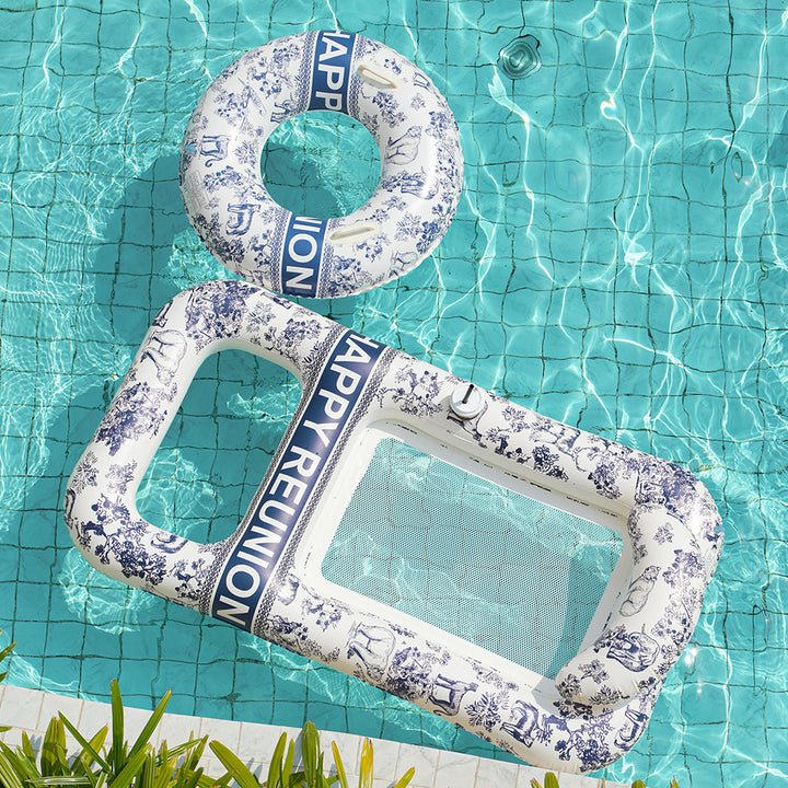 Unisex Elegant Swim Ring with Floral Designs Kalsten