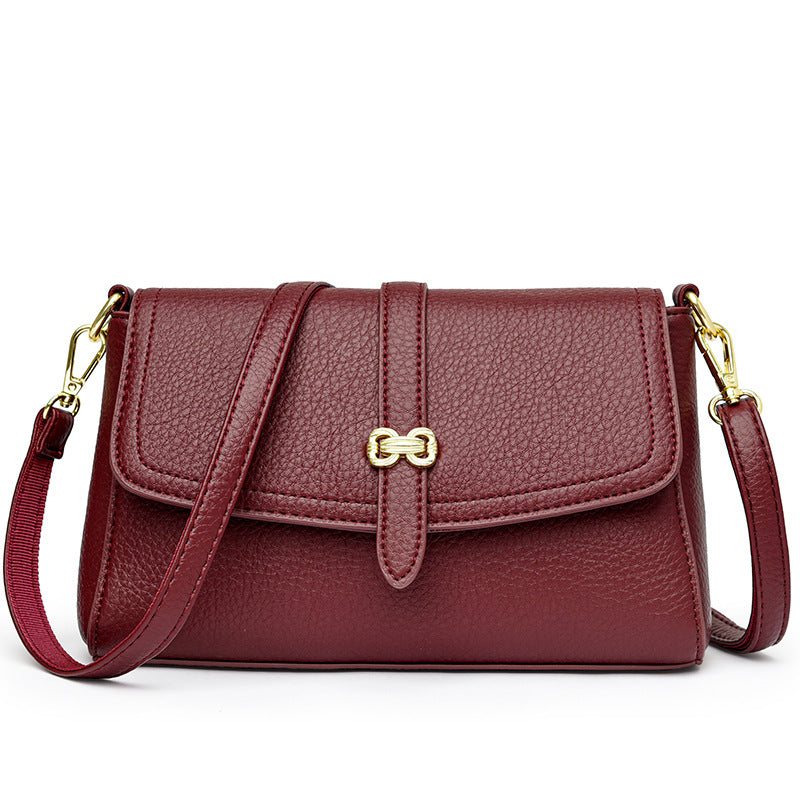 Elegant Faux Leather Crossbody Bag Kalsten