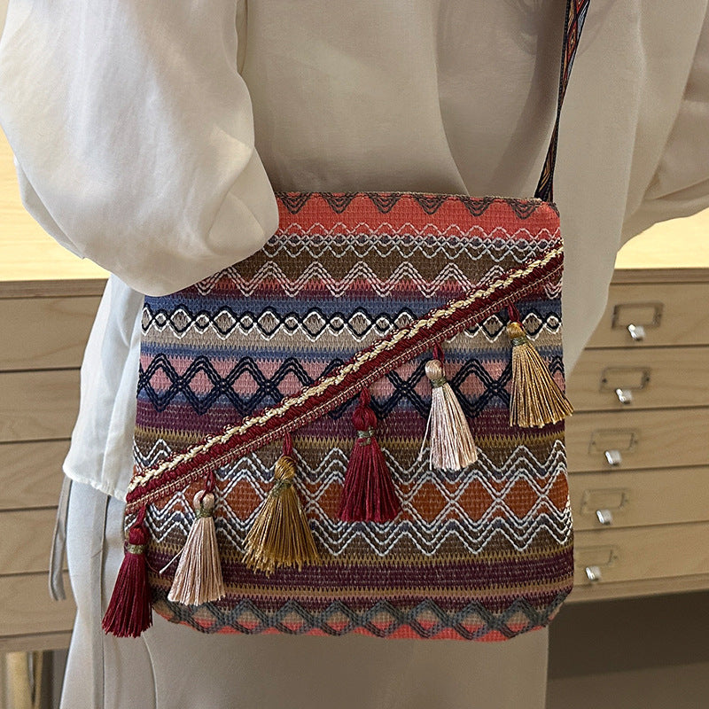 Decorative Embroidered Shoulder Bag