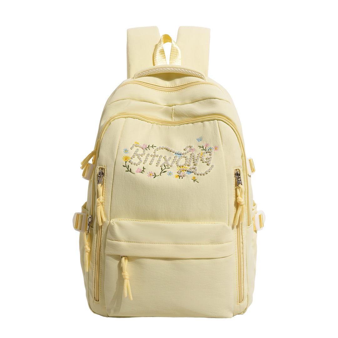 Embroidered Multi-Pocket Backpack Kalsten