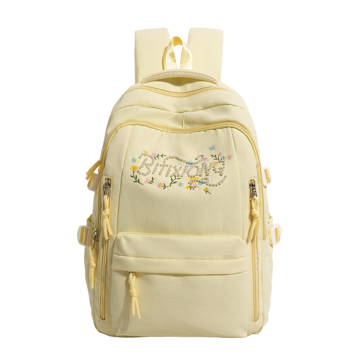 Embroidered Multi-Pocket Backpack Kalsten