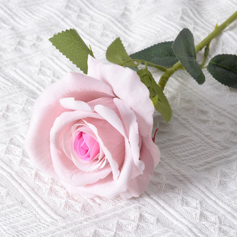 Realistic Silk Rose Decoration