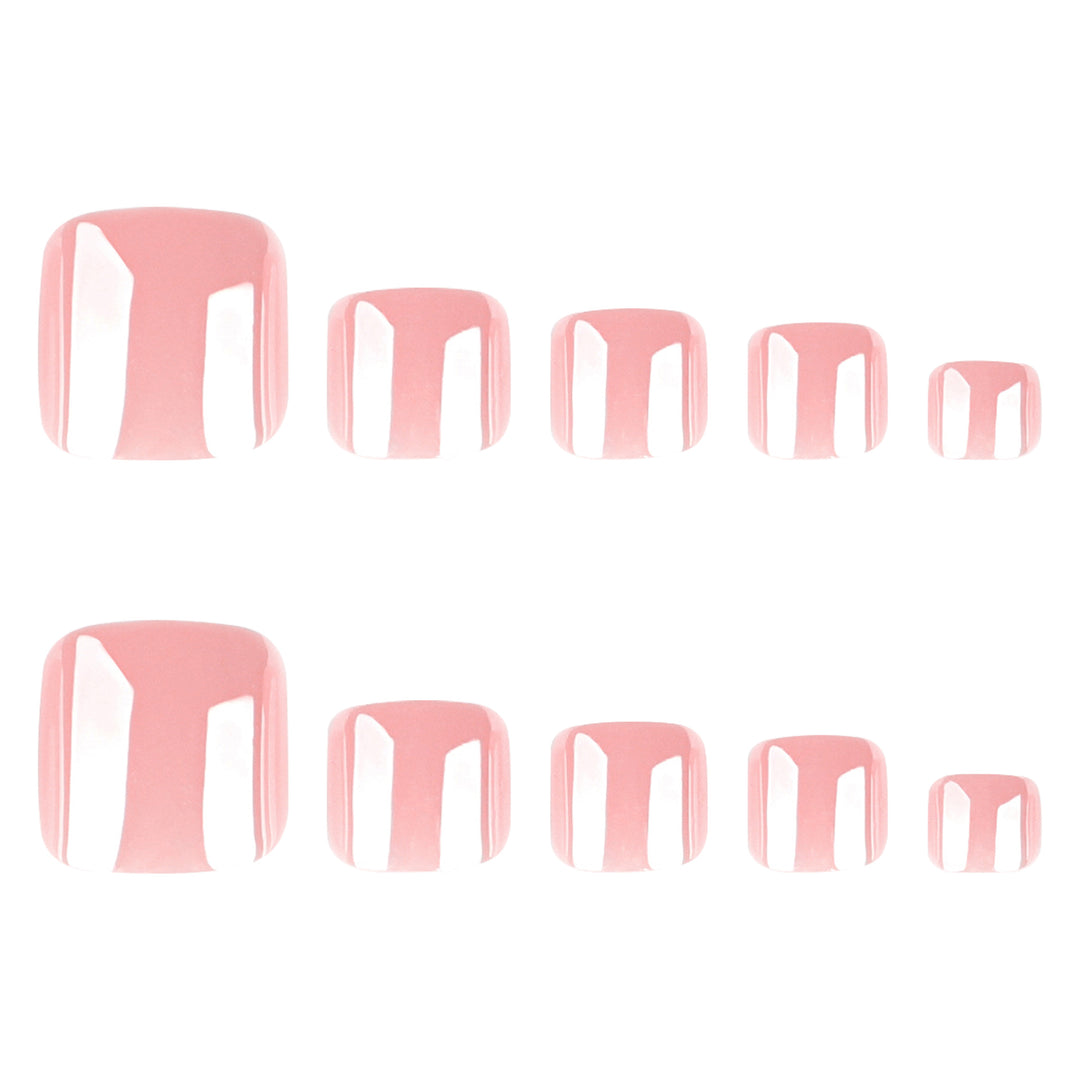Artful toenail design in high-gloss look Kalsten