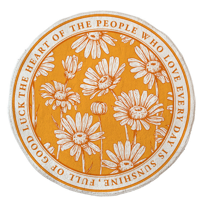 Floral Emblazoned Area Mat Kalsten