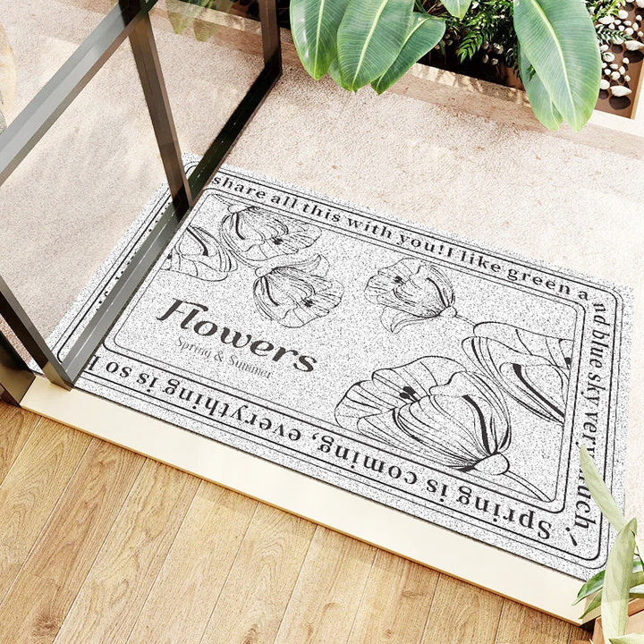 Inspirational Quote Welcome Mat