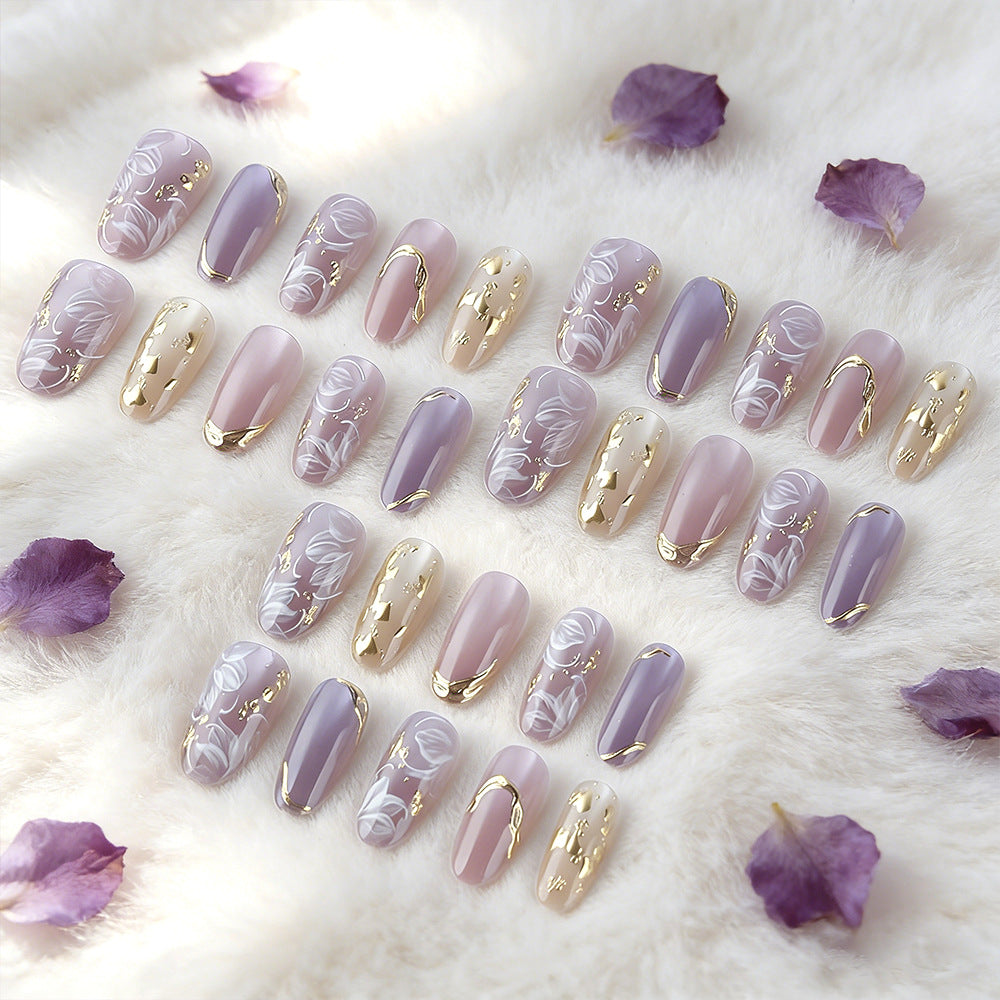 Deluxe Floral Press-On Nail Art Set Kalsten