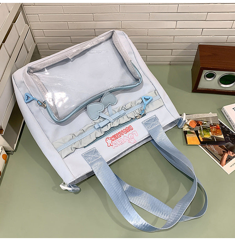 Transparent Front Pocket Casual Backpack Kalsten