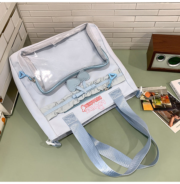 Transparent Front Pocket Casual Backpack Kalsten