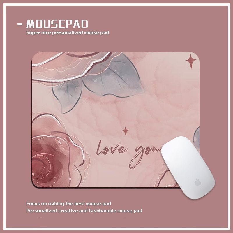 Personalized Floral Mouse Pad