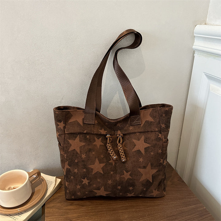 Stylish Star-Patterned Tote Bag