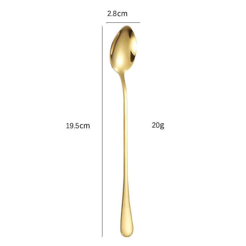 Elegant teaspoon with polished gold surface Kalsten