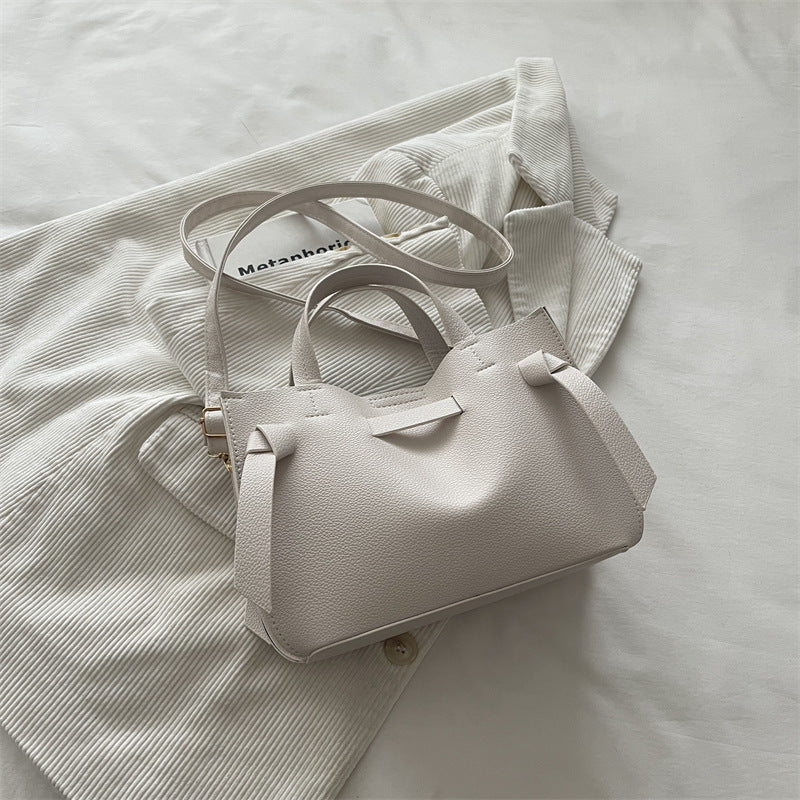 Structured Leather Crossbody Bag