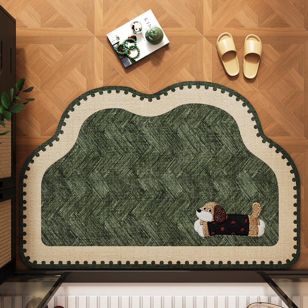 Cute Pet-Themed Bath Mat Kalsten