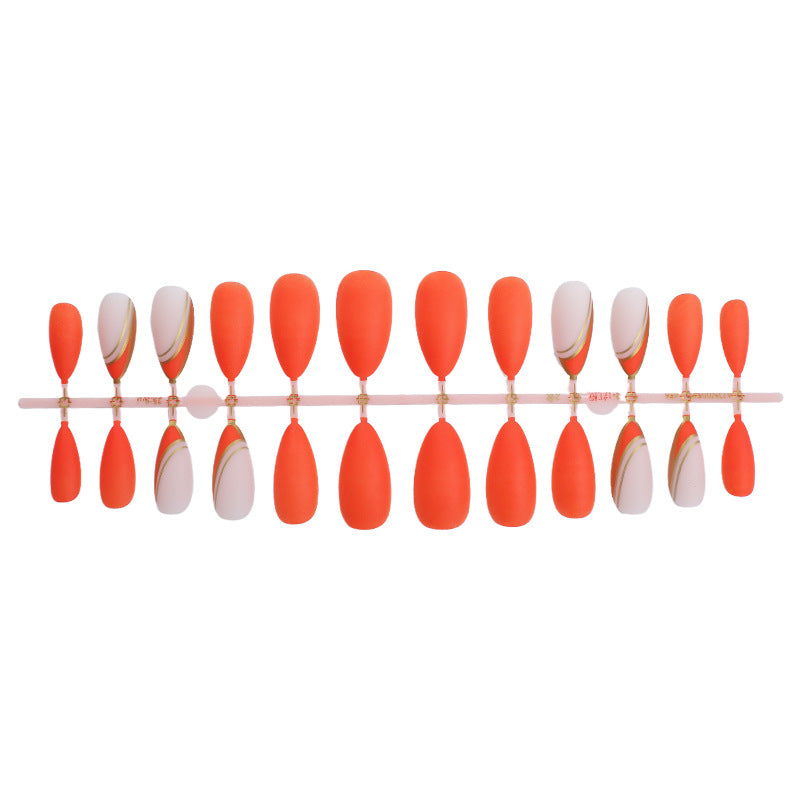 Artistic Press-On Nail Set with Elegant Design kalsten