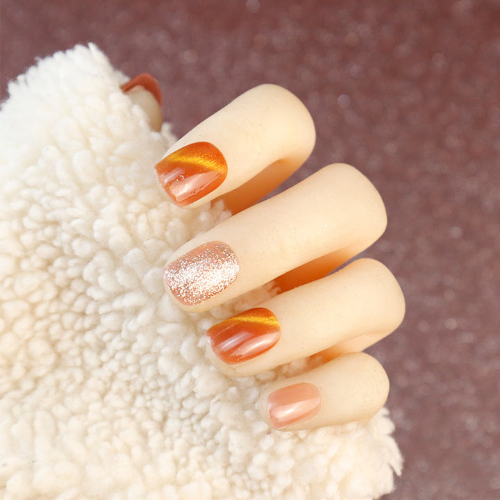 Natural Glossy Press-On Nail Set Kalsten