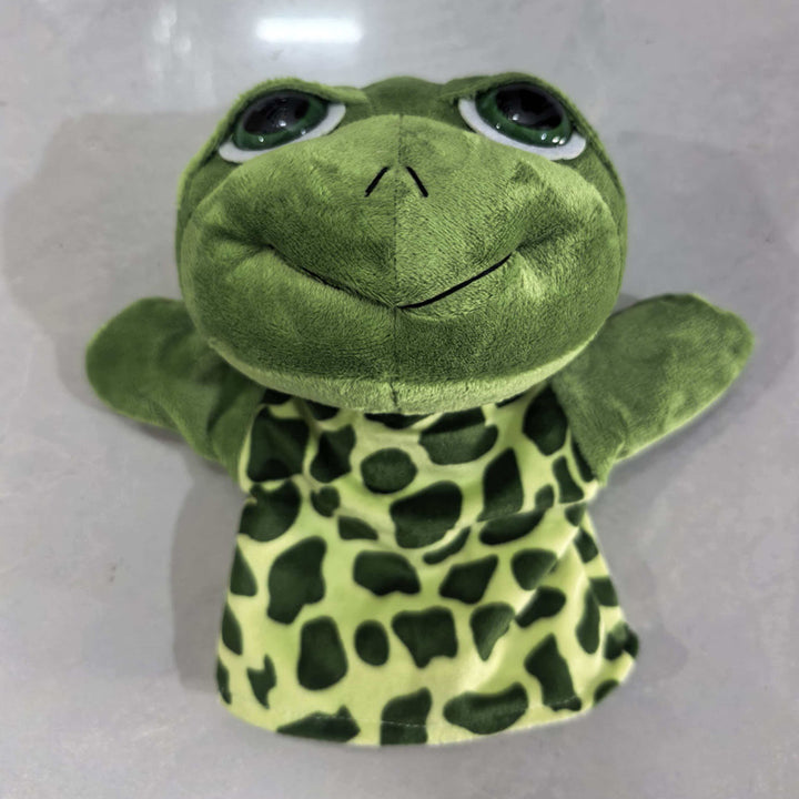 Plush Tiger Hand Puppet With Soft Fleece Movable Mouth Embroidered Features