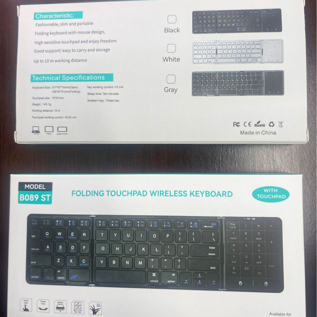 Compact Bluetooth Keyboard with Numeric Keypad Kalsten